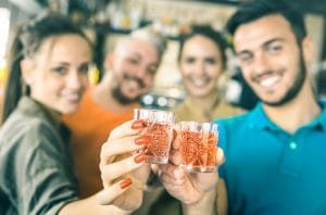 A drink with friends